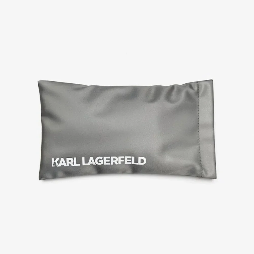 NWT Karl Lagerfeld Crystal Square Sunglasses + Padded Designer Case - Picture 3 of 4